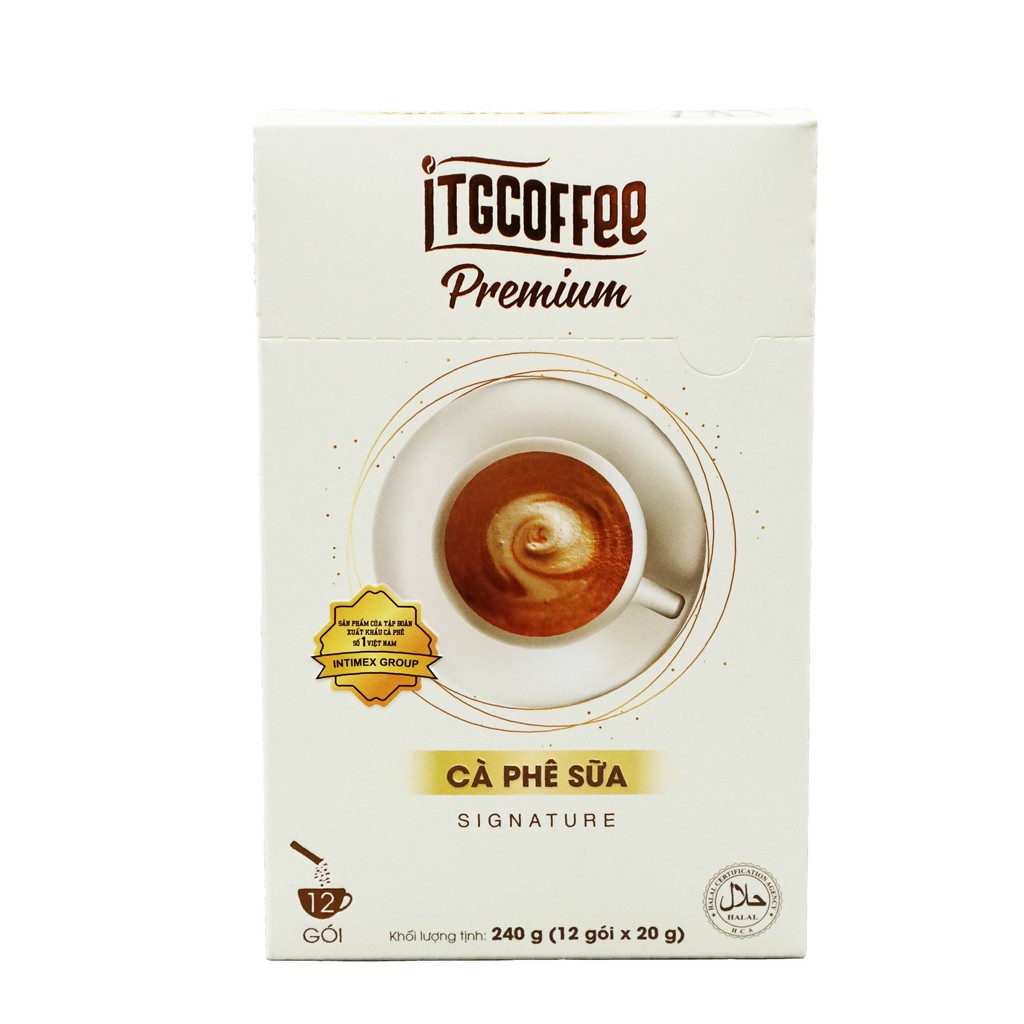 Cà phê sữa hòa tan Signature - ITGCOFFEE PREMIUM - Hộp 240g