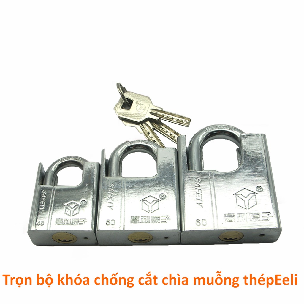 Khóa chống cắt chìa muỗng thép trằng không gỉ Eeli Atom