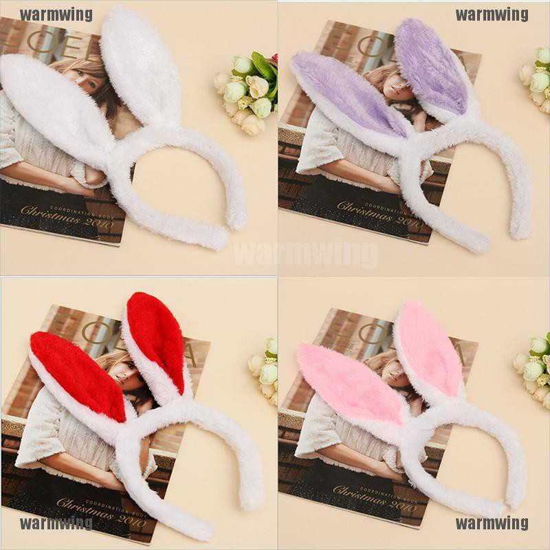Băng Đô Tai Thỏ Phối Lông Xù Thời Trang Dành Cho Hóa Trang