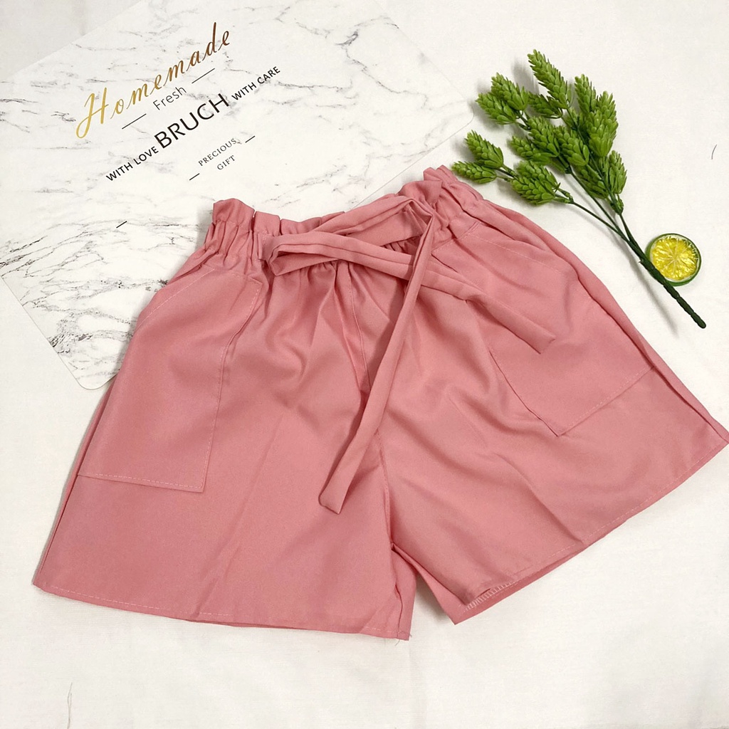 Quần sọt lưng thun co giãn thiết kế dáng rộng từ 40kg-48kg - QU71