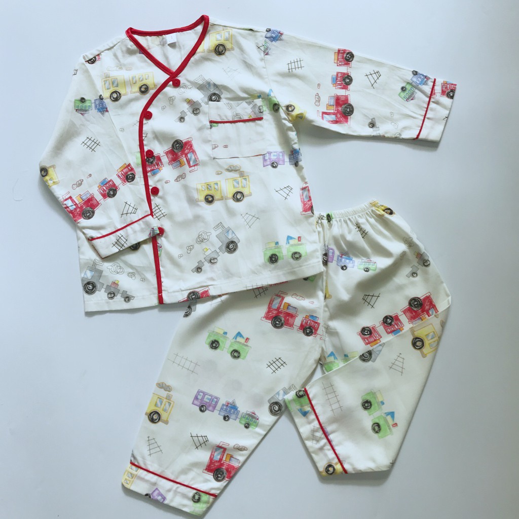 Pijama dài tay cho bé vải cotton size 10-20kg nhiều mẫu