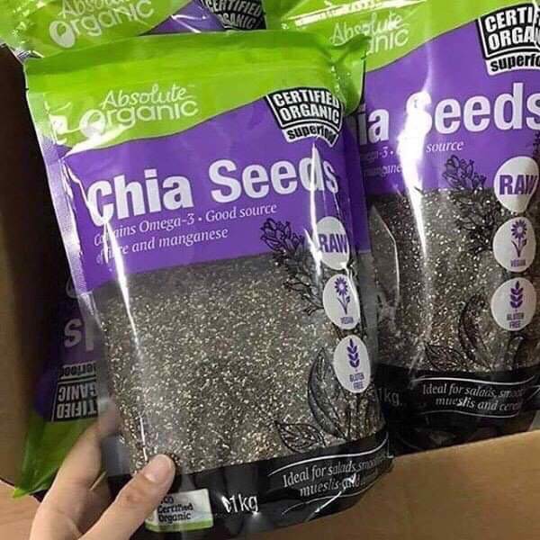 HẠT CHIA ÚC ABSOLUTE ORGANIC CHIA SEEDS 1KG