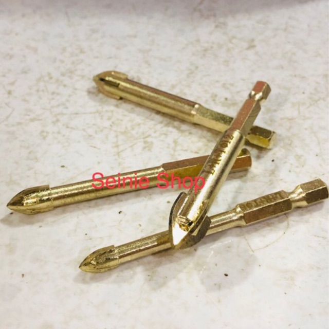 Mũi Khoan Gạch, Đá, Kính, Bê Tông Đa Năng 4 cạnh chui lục giác 6mm 8mm 10mm 12mm
