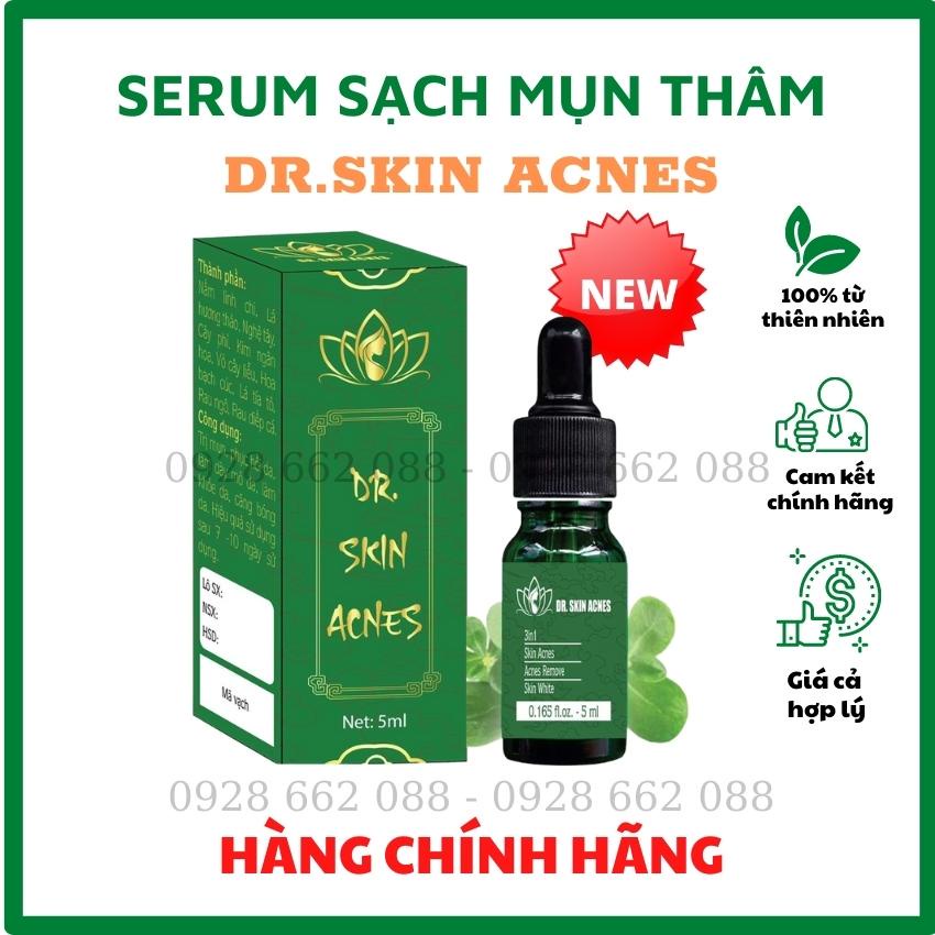 Combo 5 hộp serum sạch mụn Dr.kin acnes 5ml đánh bay mụn sạch thâm trong 7 ngày
