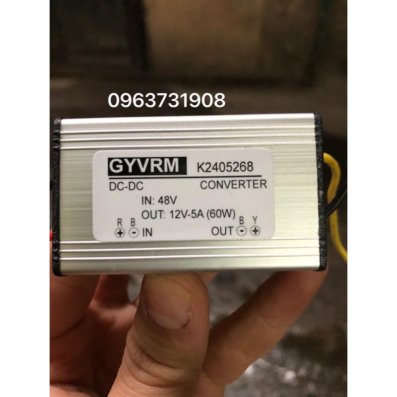 Mạch hạ áp 48V xuống 12V 5A chống nước