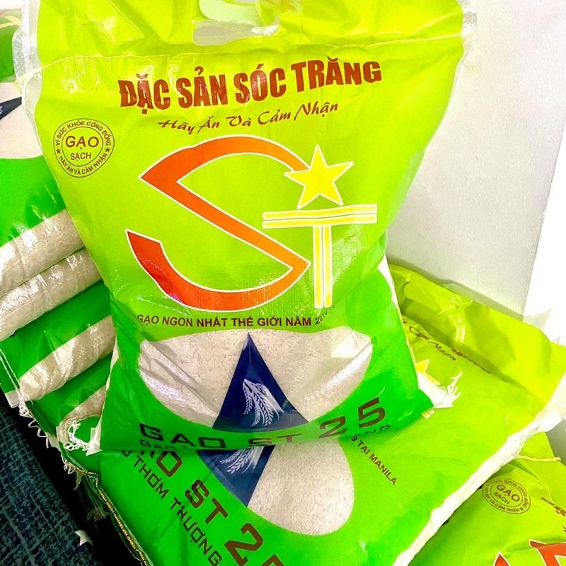 10kg gạo ST 25 đặc sản sóc trăng loại 1 chính hãng ship ngay( có bỏ sỉ)