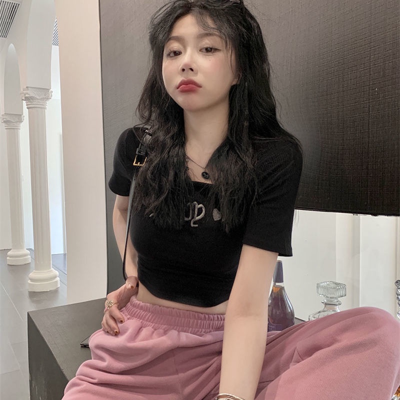 COZOK Bộ Áo Thun Ngắn Tay + Quần Dài Thời Trang Cá Tính Trẻ Trung