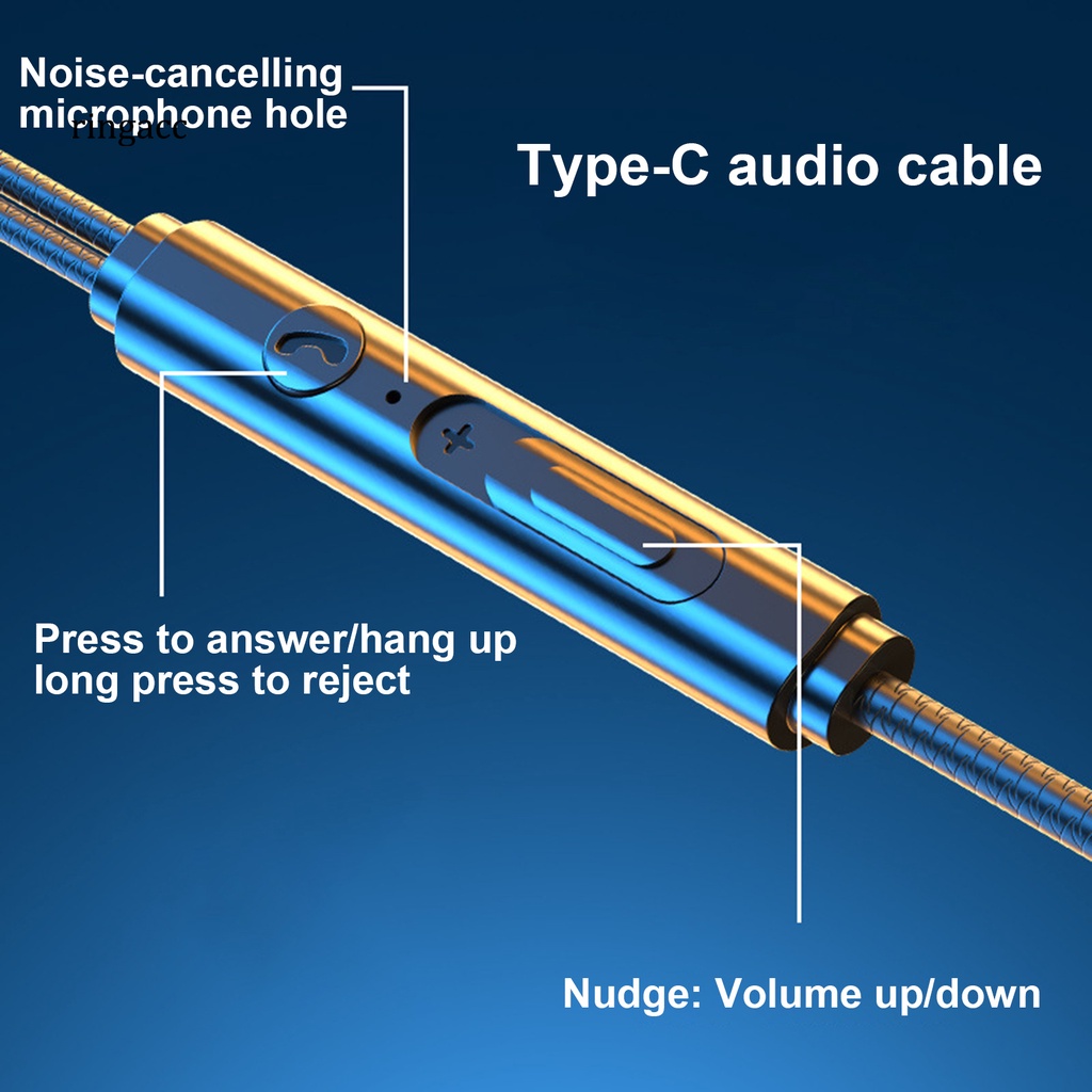 Tai Nghe Nhét Tai Có Dây 3.5mm/Type-C Kèm Mic Dùng Để Chơi Game