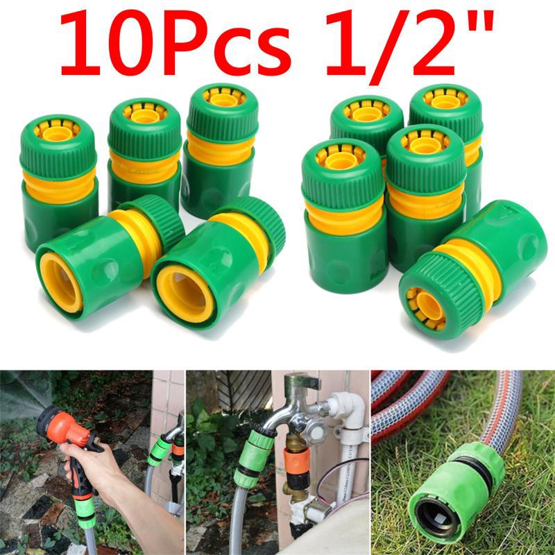 10 khớp chuyển đổi kết nối nhanh 1/2 inch cho ống nước tưới vườn tiện dụng