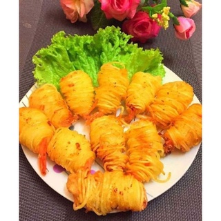 Khay 10 Tôm cuộn khoai tây