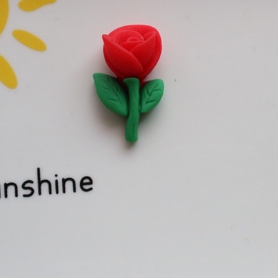 Set 10 Hoa Hồng 3D Phụ Kiện Dùng Để Trang Trí Điện Thoại / Xe Hơi