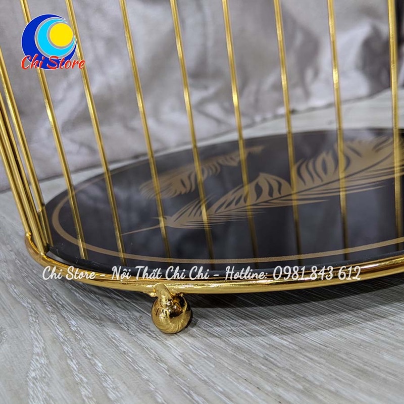 Kệ Mĩ Phẩm Lồng Chim- Kệ Decor Sang Chảnh Đa Năng Cao Cấp Sơn Tĩnh Điện
