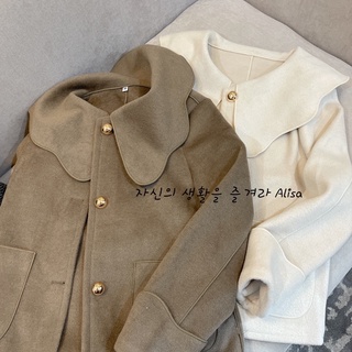 Áo dạ cắt cổ sen - ALISA