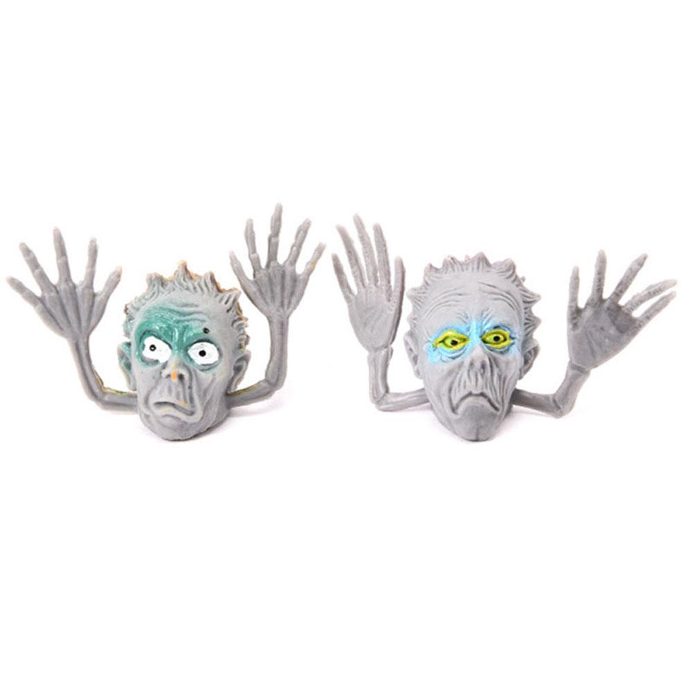 YIYU Rối Bông Đeo Ngón Tay Hình Đầu Lâu Zombie Trang Trí Halloween