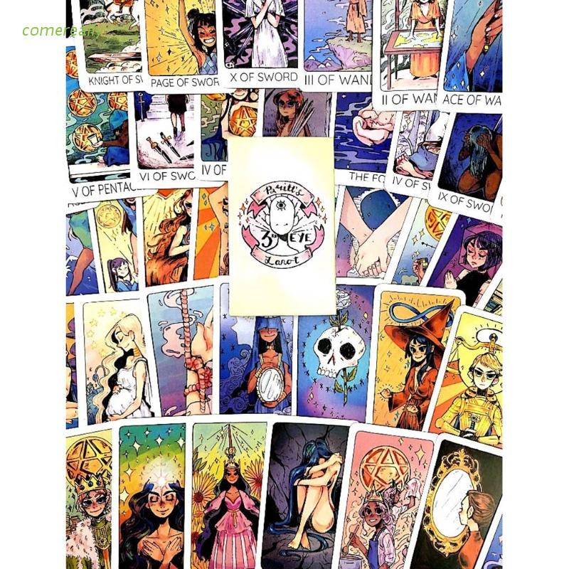Bộ bài tarot tiếng Anh 78 lá hình vẽ đẹp mắt