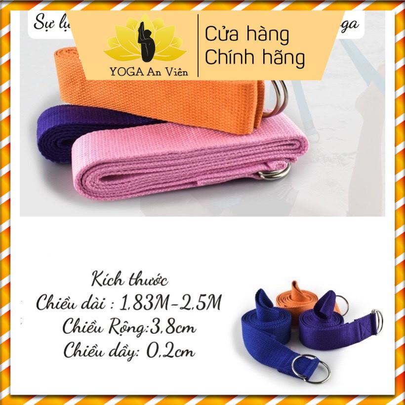 Dây tập yoga chất liệu cotton siêu bền, dụng cụ tập yoga tiện lợi và chắc chắn tại nhà