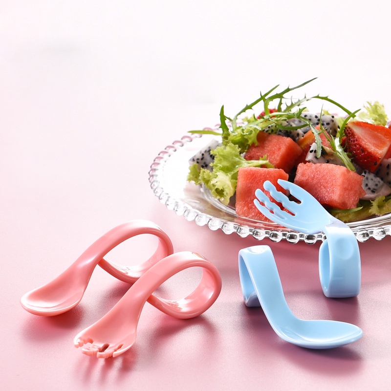 Thìa Dĩa Cong Misuta Cho Bé Tập Xúc Tiện Lợi