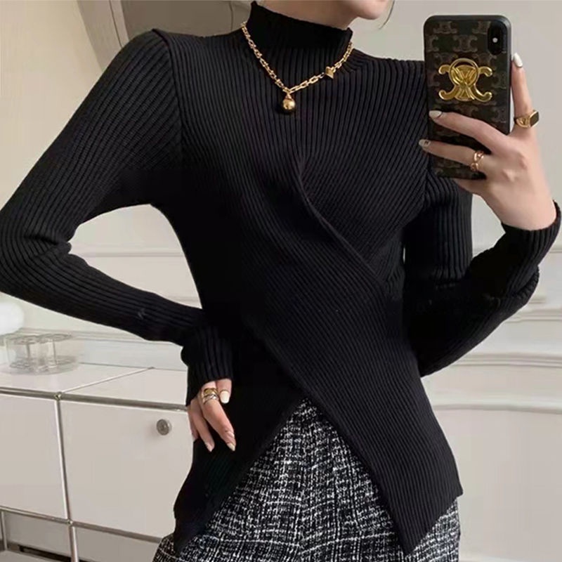 Áo Sweater Tay Dài Cổ Lọ Thời Trang Mùa Đông 2022 Cho Nữ