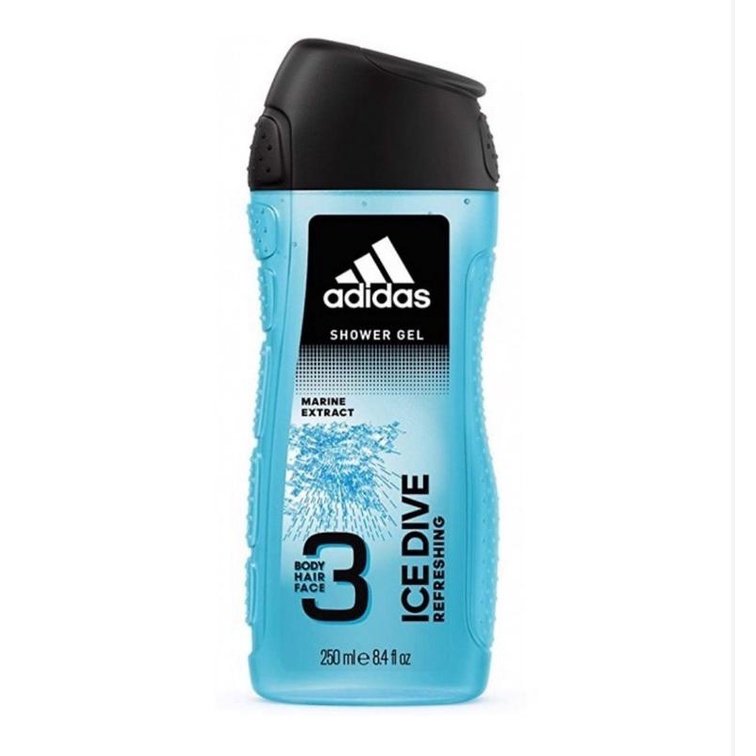 Sữa Tắm Gội Toàn Thân Nam Adidas 3 In1 Ice Dive