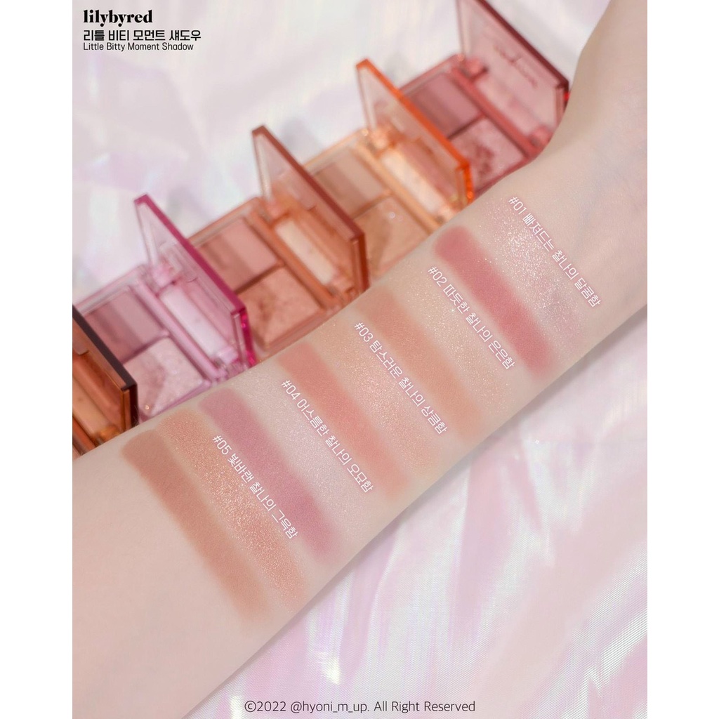 Bảng Phấn Mắt 2 Ô Nhỏ Ngọn Tiện Dụng LILYBYRED Little Bitty Moment Eye Shadow