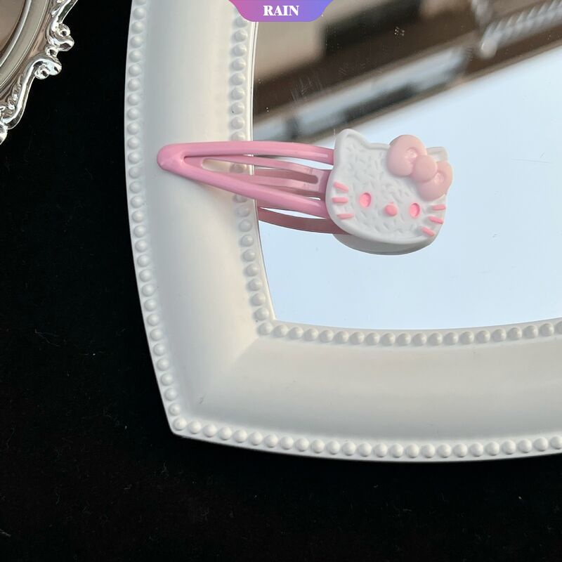 1 Kẹp Tóc Hoạt Hình Sanrio Hello Kitty Đáng Yêu Dành Cho Bé Gái