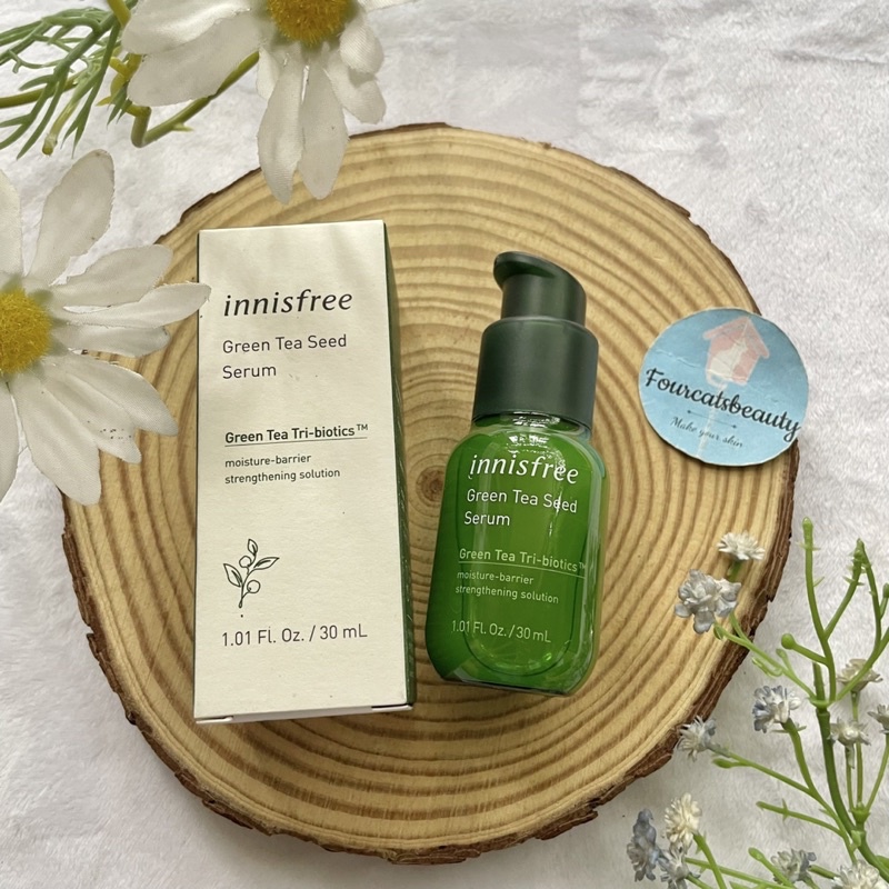 Tinh Chất Dưỡng Ẩm Sâu, Phục Hồi Da Mụn Innisfree Green Tea Seed Serum 80ml
