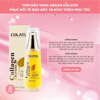 TINH DẦU VÀNG ARGAN COLATIN – PHỤC HỒI TẾ BÀO GỐC VÀ KÍCH THÍCH MỌC TÓC