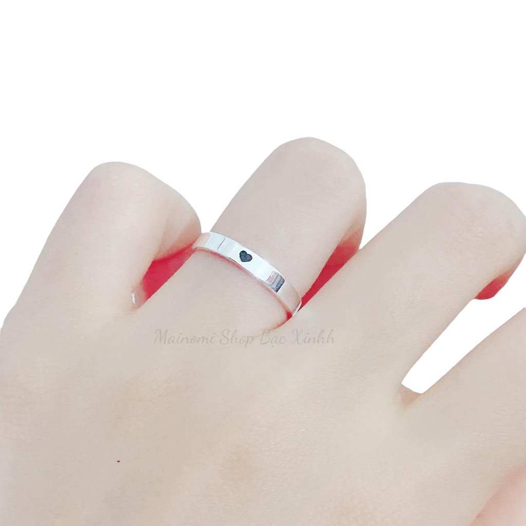 Nhẫn đôi khắc tên theo yêu cầu MAINOMI gắn kết yêu thương. Miễn phí khắc tên theo yêu cầu