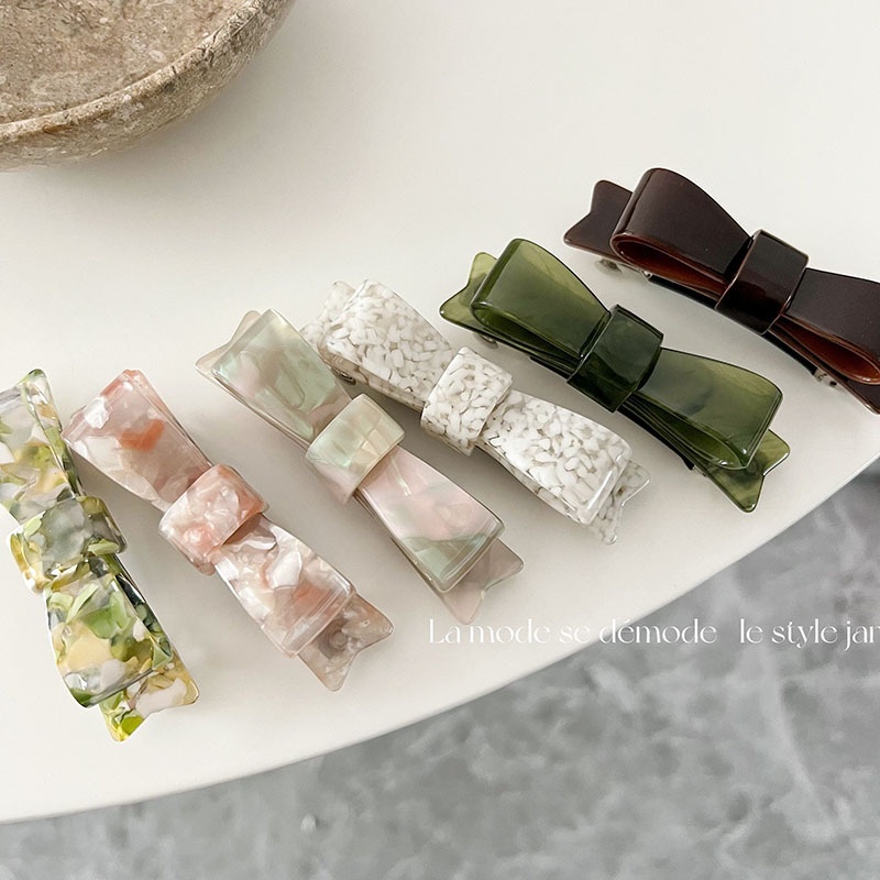 Kẹp Tóc Nơ Sau Lưng Phong Cách Hàn Quốc Độc Đáo