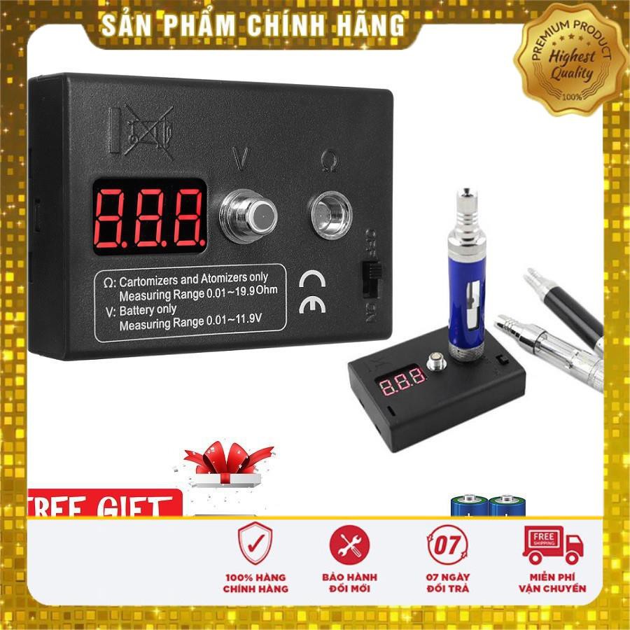 ⚡️QUÀ TẶNG⚡️ Dụng Cụ Đo Ohm Coil Master Ohm Mete _ Thiết Bị Đo Ohm Điện Tử (Dùng Pin 2AA - Tặng kèm)