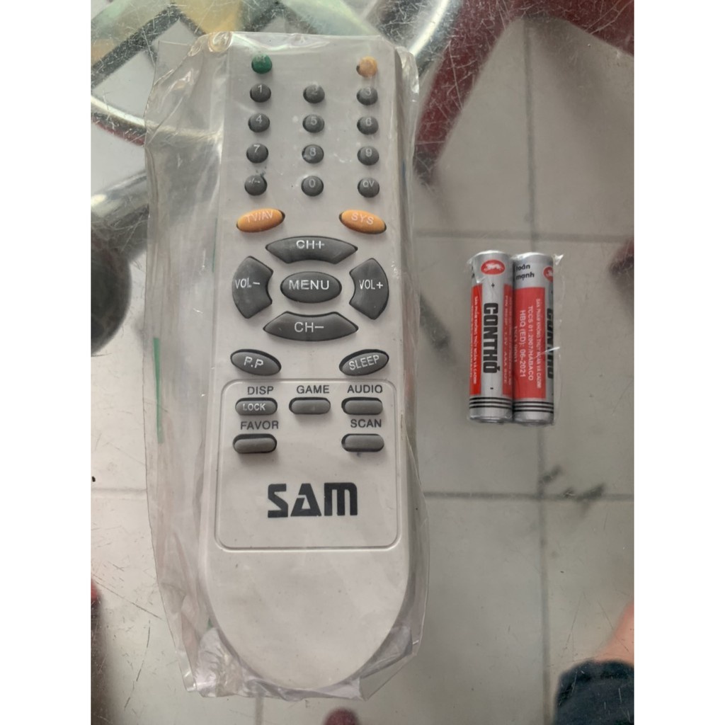 Remote Tivi - Điều khiển TV SAM NHỎ (trắng hoặc đen, shop giao ngẫu nhiên) - điều khiển tivi SAM