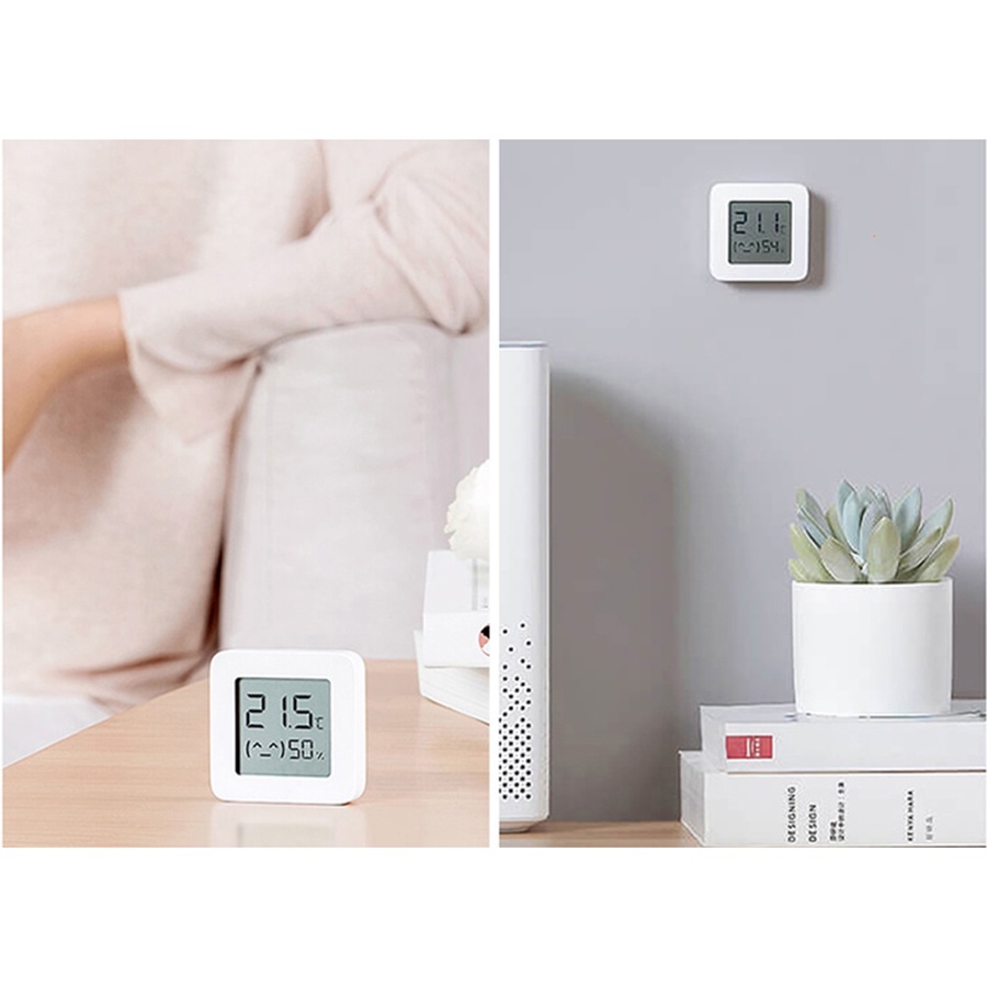Nhiệt Ẩm Kế Điện Tử Xiaomi, Máy Đo Nhiệt Độ Độ Ẩm Điện Tử Gia Đình Xiaomi Mijia-Bảo Hành 12 Tháng
