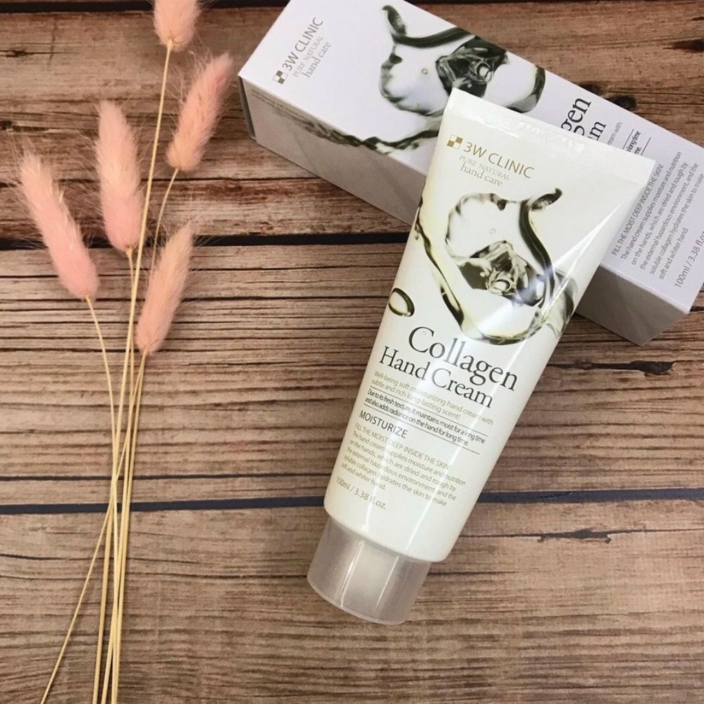 Kem Dưỡng Da Tay 3W Clinic Collagen Hand Cream 100ml