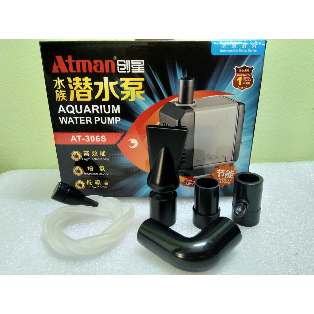 Máy bơm nước Atman 306S, 27W-2000L/hr dùng cho bể cá.