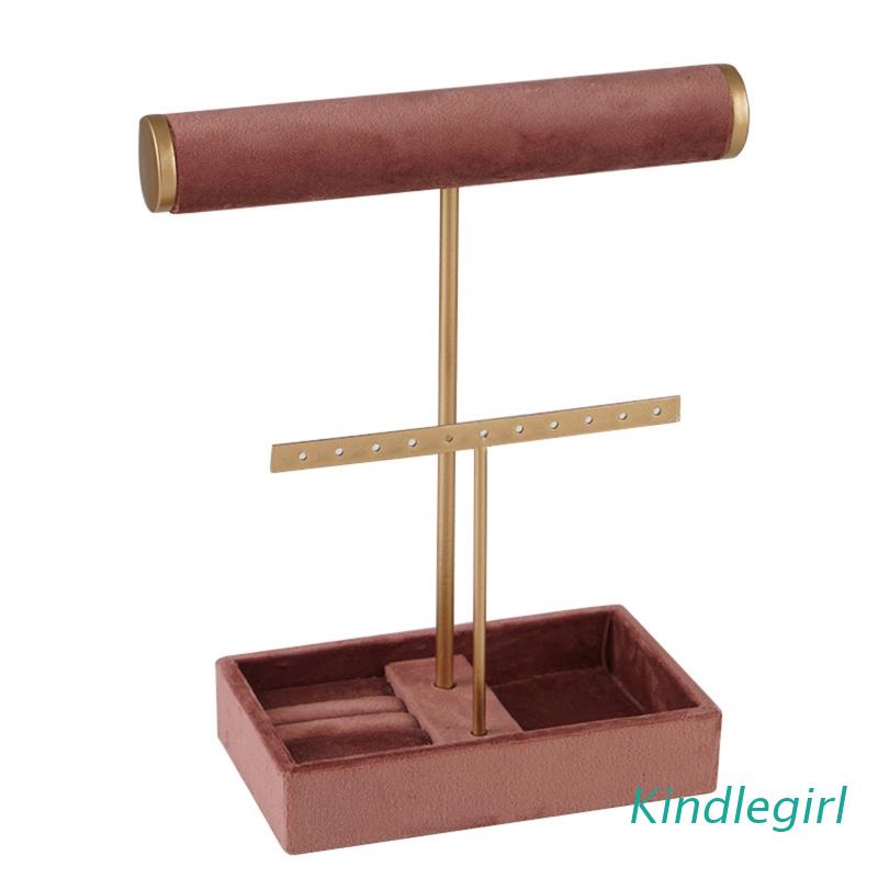 Giá Đỡ Treo Trang Sức Hai Tầng Hình Chữ T Tiện Dụng
