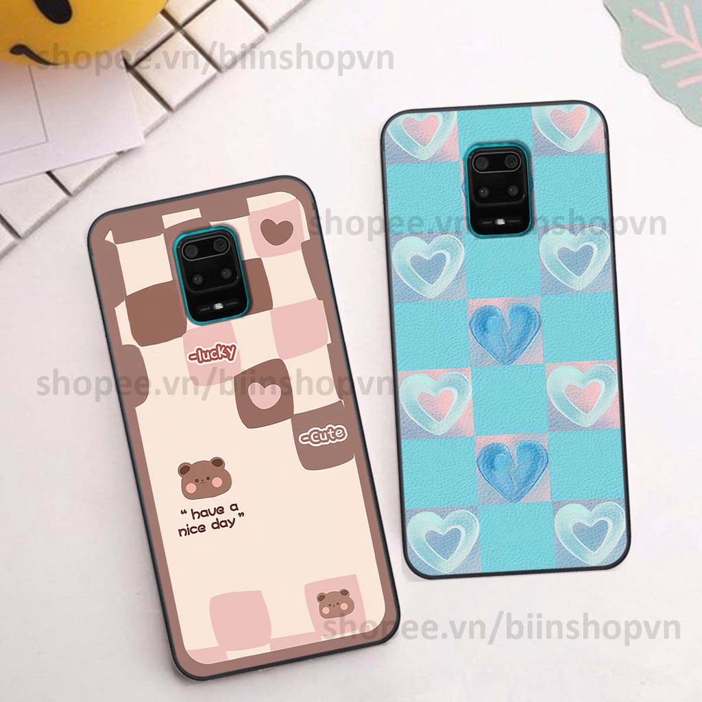 Ốp Xiaomi Redmi Note 9 / Note9s / Note 9 Pro caro trái tim nhiều màu sắc, đầy cá tính, khẳng định phong cách