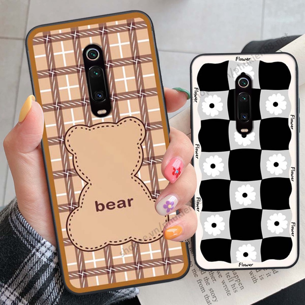 Ốp lưng Xiaomi Redmi K20 / MI 9T ốp điện thoại LineBear, bé tóc xù, hoa siêu đẹp