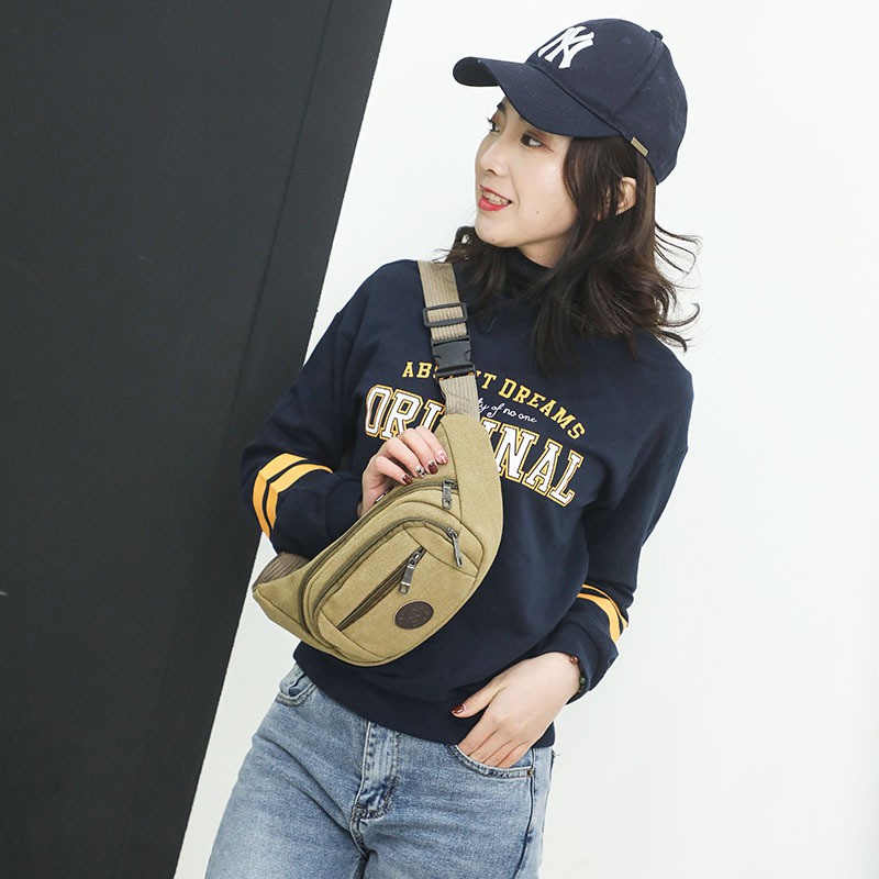 Túi Đeo Bụng, Đeo Vai Thời Trang Vải Canvas Sport | BigBuy360 - bigbuy360.vn