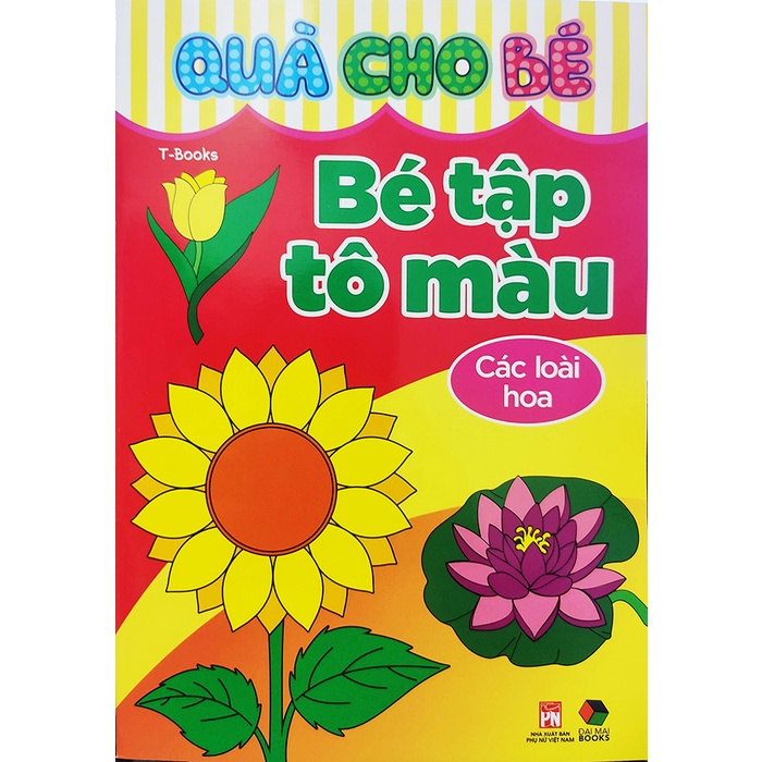 Sách tô màu - Quà cho bé - Combo 12 cuốn bé tập tô màu Đại Mai books