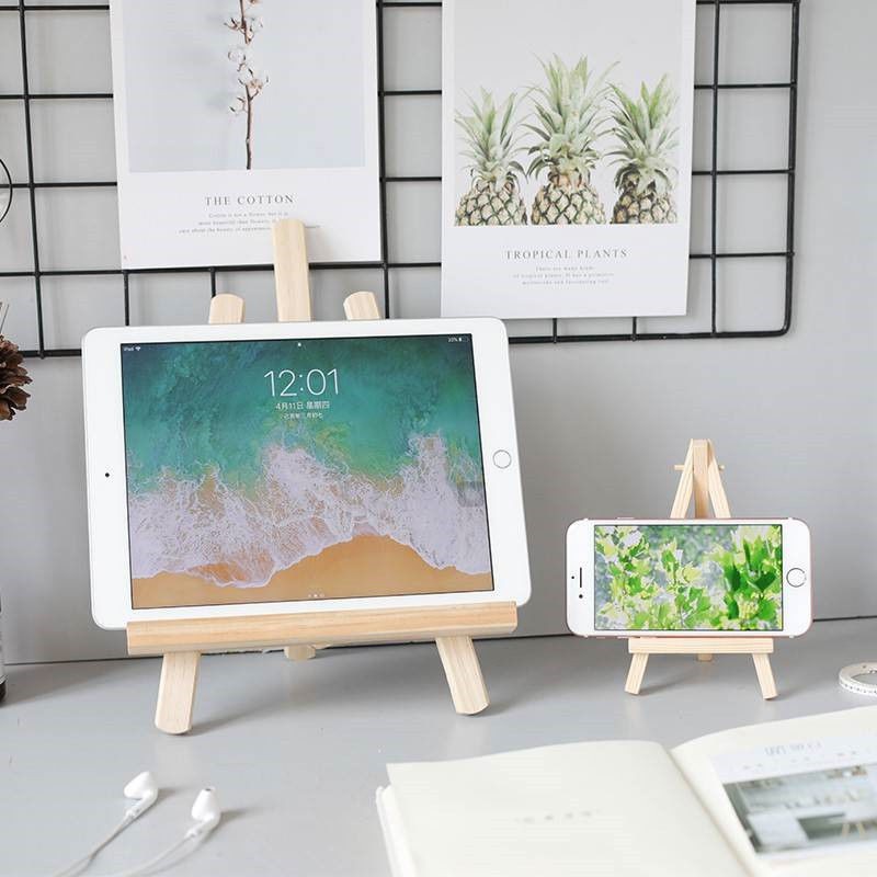 Giá Đỡ Bằng Gỗ Để Bàn Cho iPad/Điện Thoại/Máy Tính Bảng