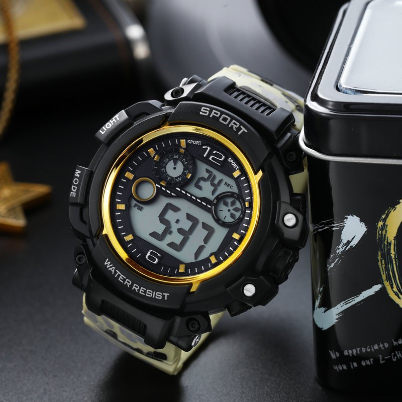 Đồng Hồ Nam Điện Tử Chống Nước 5CM Phong Cách Quân Sự Nhiều Lựa Chọn