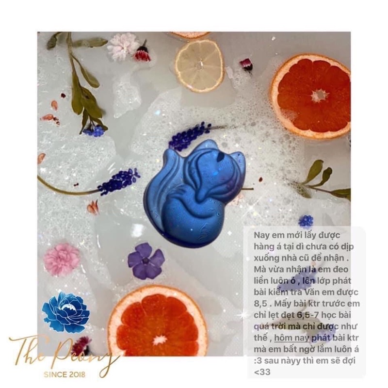 Dây chuyền hồ ly xanh dương