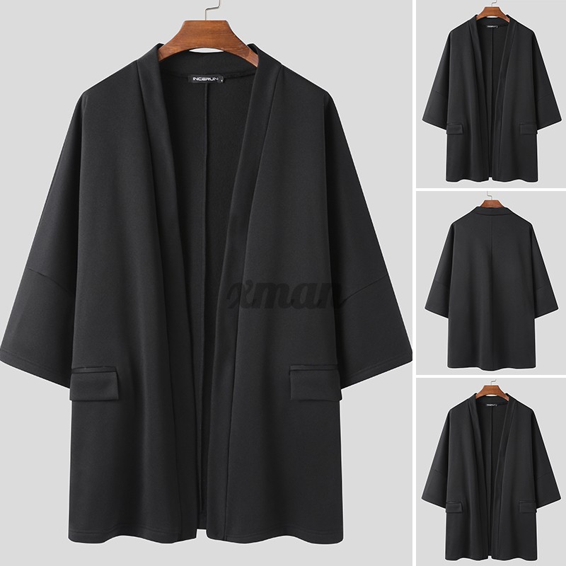 Áo Khoác Cardigan Dài Tay Cổ Chữ V Màu Trơn Cho Nam | BigBuy360 - bigbuy360.vn