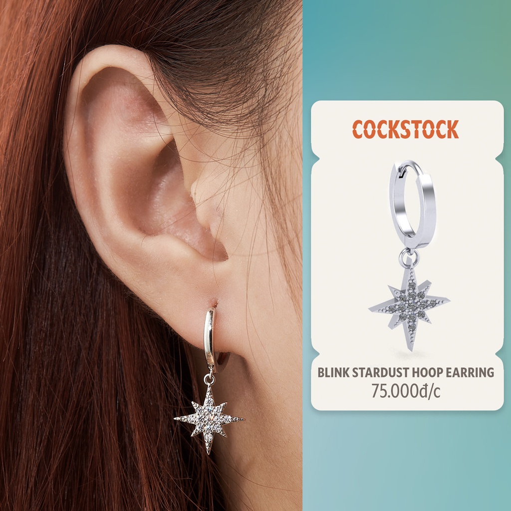 Khuyên tai vòng đá Blink Stardust