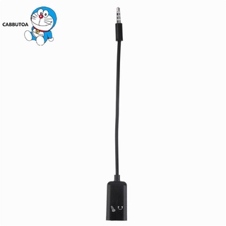 Giắc cắm 3,5 mm Tai nghe Micro Bộ chia âm thanh nổi Cáp chuyển đổi màu đen