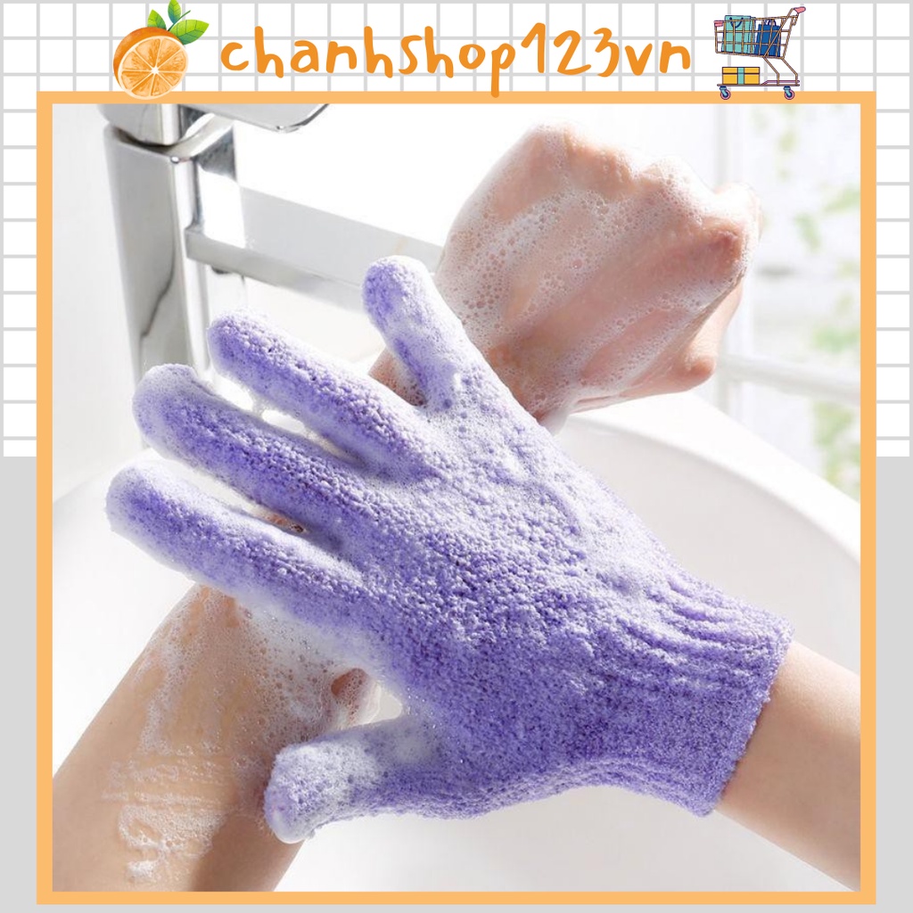 Găng tay tắm tẩy tế bào chết đa năng có thể massage và dưỡng ẩm cho da - 10224