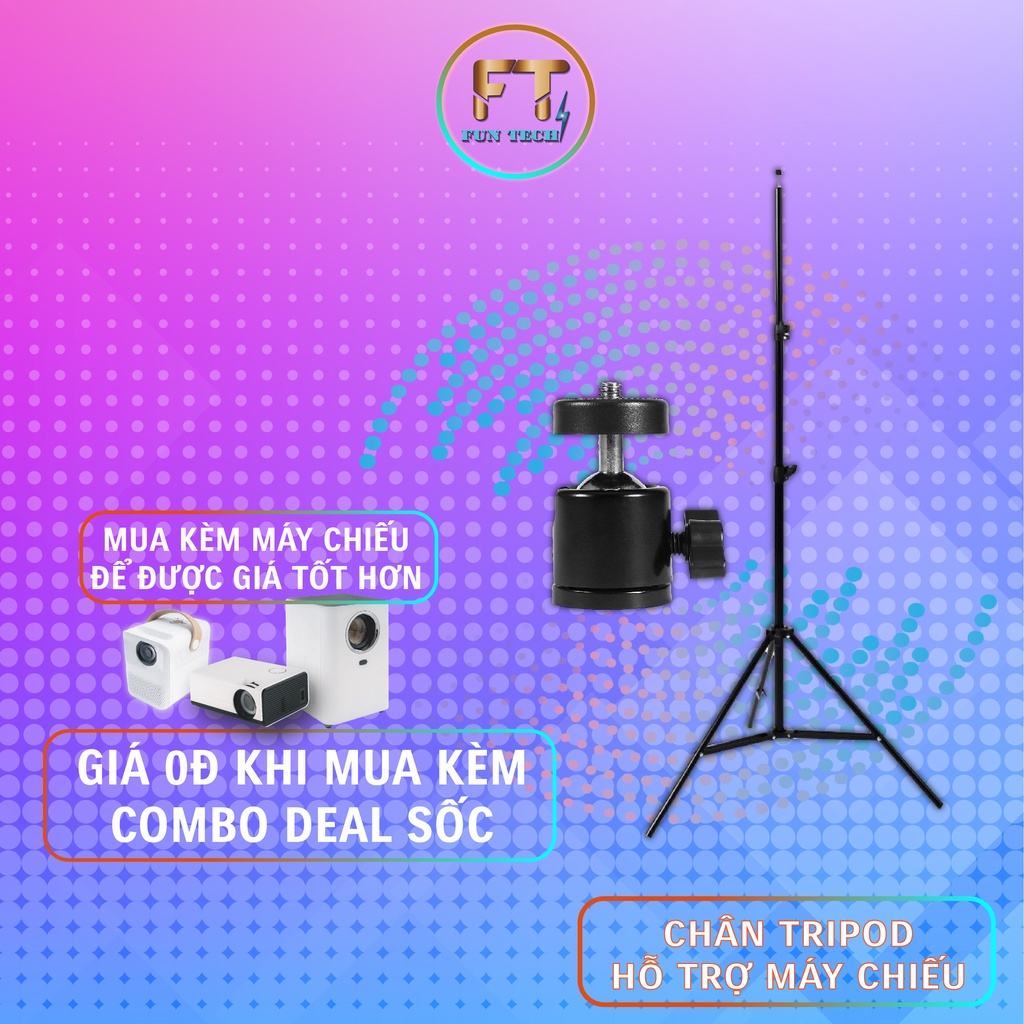 Tripod 3 chân hỗ trợ dựng máy chiếu mini beecube