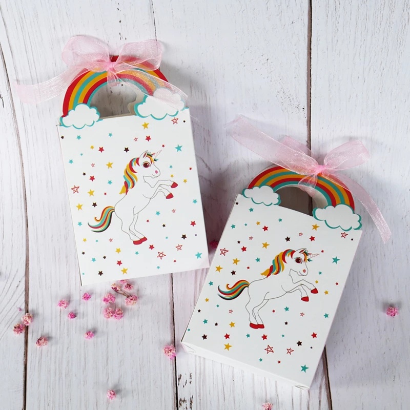 Mới Túi Giấy Đựng Bánh Kẹo Hình Kỳ Lân Dễ Thương