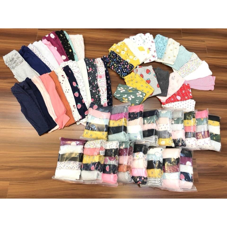 Quần bé gái,set 5 chiếc quần legging cho bé từ 0-3 tuổi ,xuất dư combodia,co dãn tốt chất vải xuất dư mềm đẹp