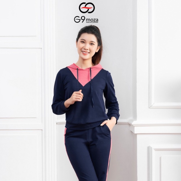 Bộ cotton da cá G9moza 9613 - 9614 mềm, mịn, mát, hàng thiết kế cao cấp